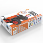 Coatee tractor spray paint touch-up kit contents - alternate view