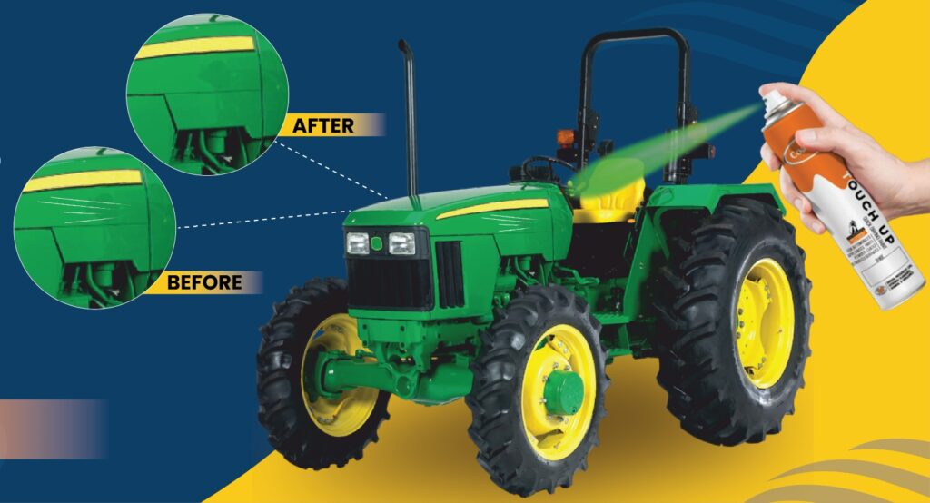 DIY tractor scratch repair